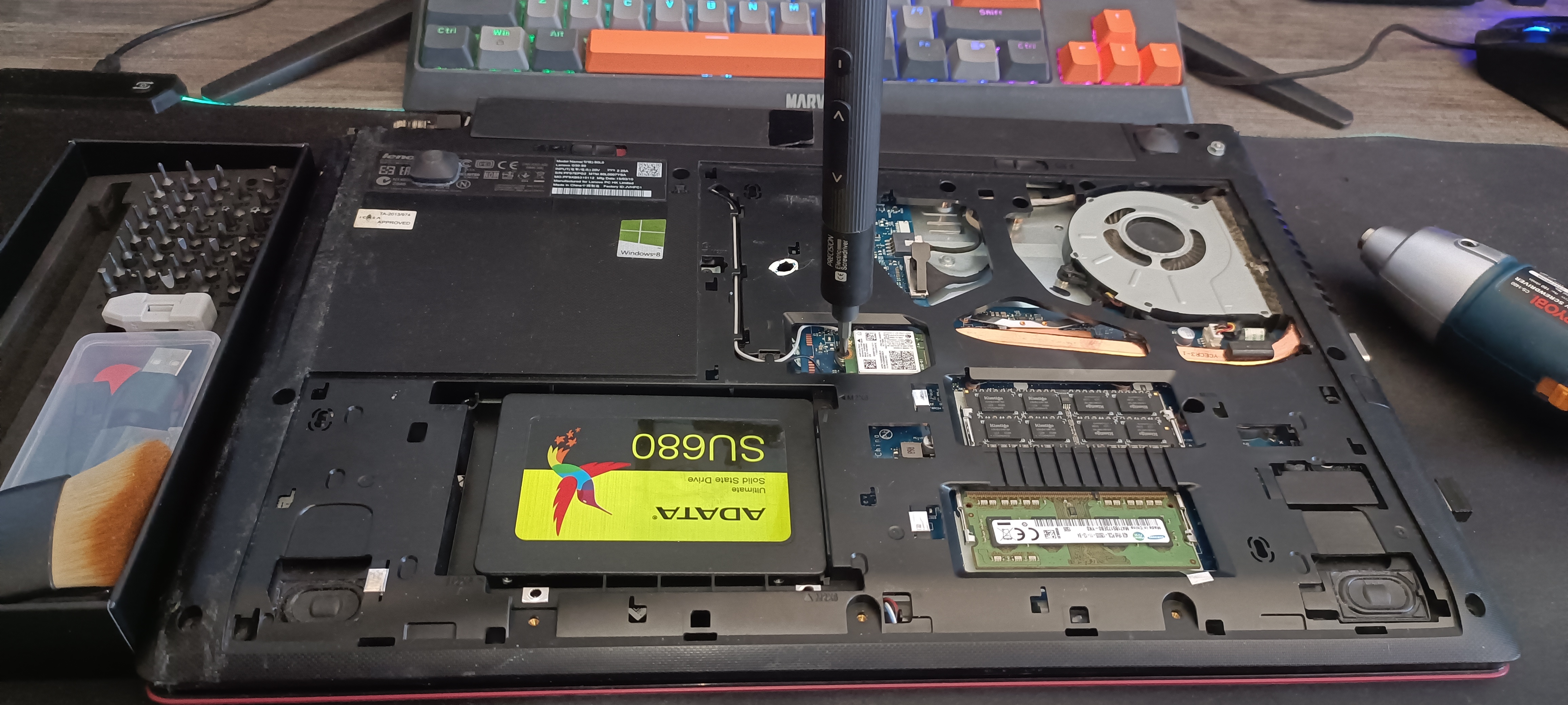 Laptop SSD and RAM upgrade service